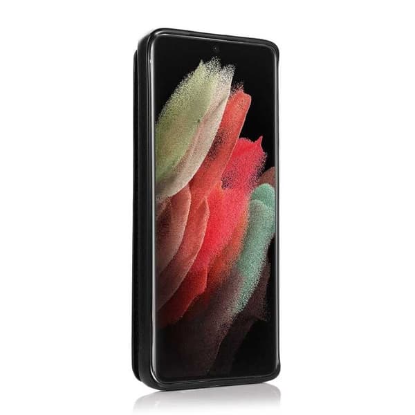 Samsung S21 Ultra Stöttåligt Skal Korthållare 3-FACK Flippr V2 Svart
