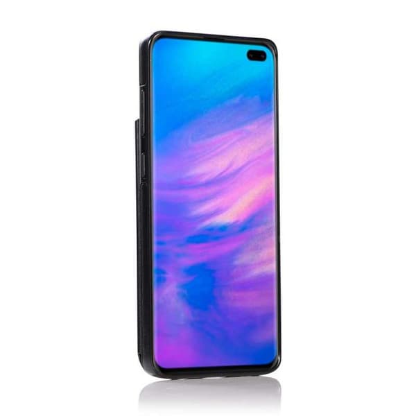 Samsung S10 Plus Stöttåligt Skal Korthållare 3-FACK Flippr V2 Svart