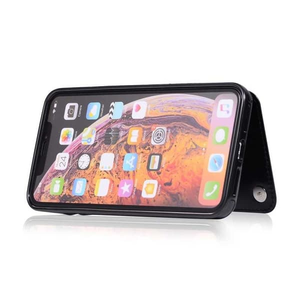 iPhone XS Max Shockproof Case Kortholder 3-POCKET Flippr V2