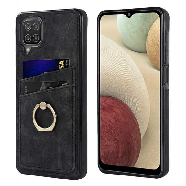 Samsung A12 5G -matkapuhelimen suojakuori korttitelineellä Retro V4