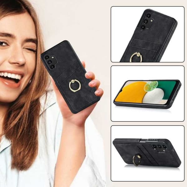 Samsung A13 5G / A04s mobilcover med kortholder Retro V4