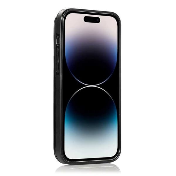 iPhone 14 Pro Stöttåligt Skal Korthållare 3-FACK Flippr V2 Svart