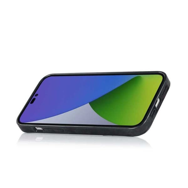 iPhone 14 Pro Mobilskal med Korthållare Retro V4