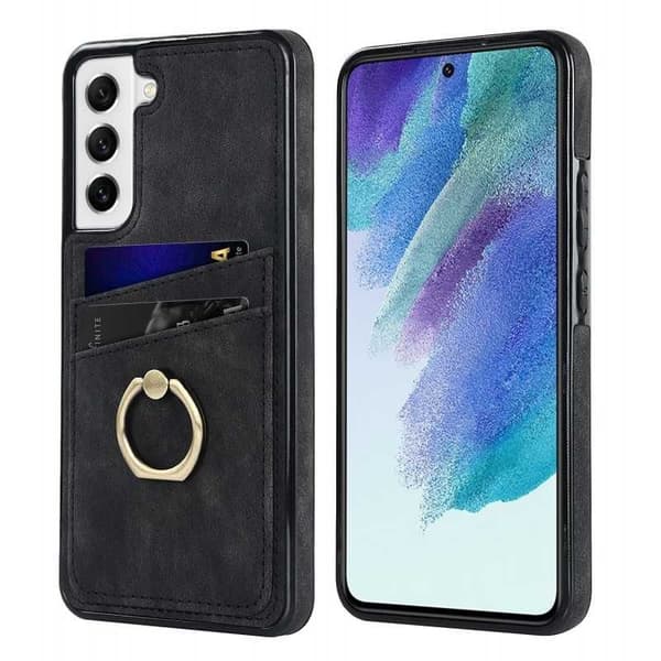 Samsung S21 FE mobilcover med kortholder Retro V4