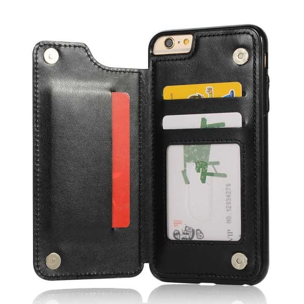 iPhone 6 / 6S Shockproof Case Kortholder 3-POCKET Flippr V2