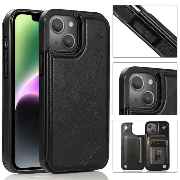 iPhone 13 Shockproof Case Kortholder 3-POCKET Flippr V2