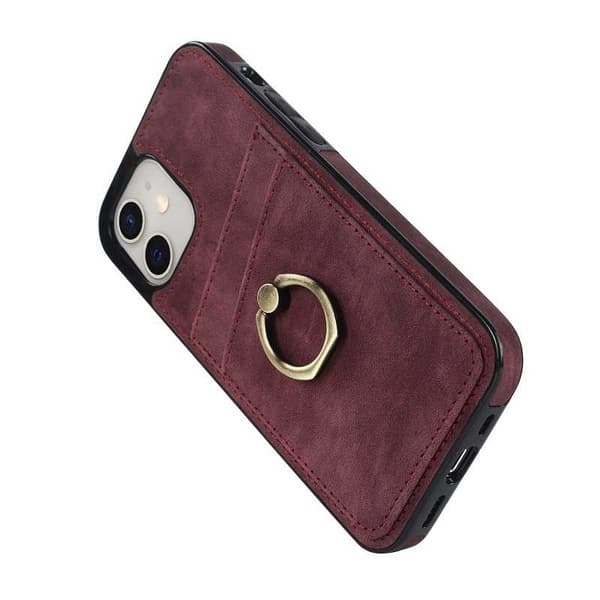 iPhone 11 Mobilskal med Korthållare Retro V4