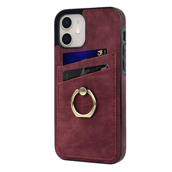 iPhone 11 Mobilskal med Korthållare Retro V4