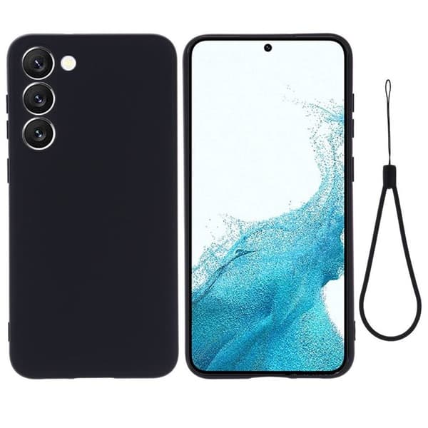 Liquid silikone cover Samsung Galaxy S23 Plus - Sort