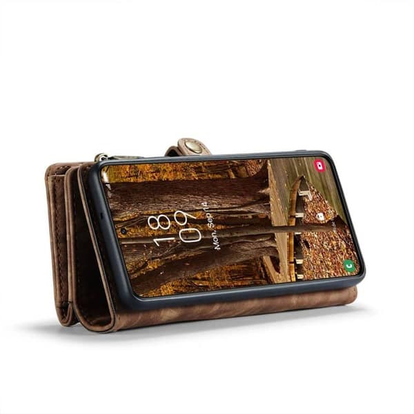 Multi Wallet CaseMe 11-kort Samsung Galaxy S23 - Brun