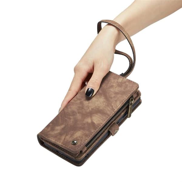 Multi Wallet CaseMe 11-kort Samsung Galaxy S23 - Brun