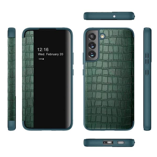 Crocodile FlipCover Samsung Galaxy S23 - Vihreä