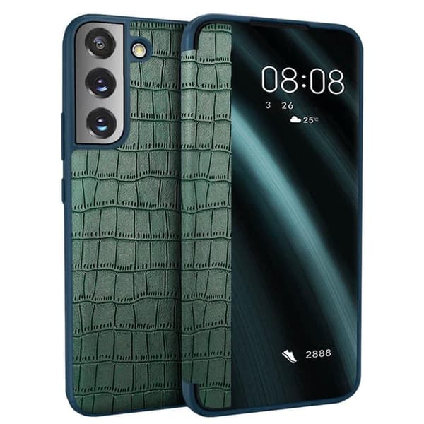 Crocodile FlipCover Samsung Galaxy S23 - Vihreä