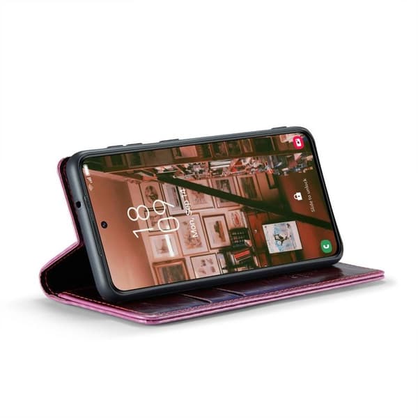 CaseMe Wallet 3-kort Samsung Galaxy S23 - Vinrød