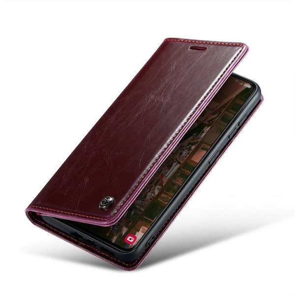 CaseMe Wallet 3-kort Samsung Galaxy S23 - Vinrød