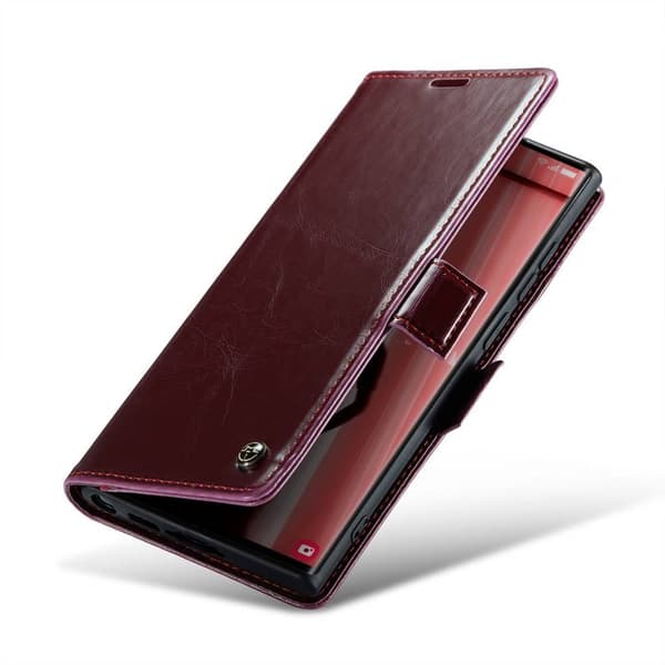 CaseMe Wallet 3-kort Samsung Galaxy S23 Ultra - Vinrød