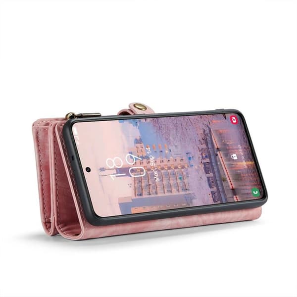 Multi Wallet CaseMe 11-kort Samsung Galaxy S23 Plus - Lyserød