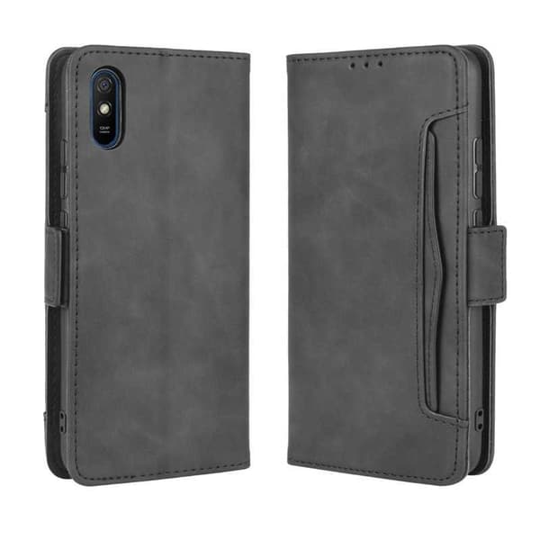 Redmi 9A Plånboksfodral PU-Läder 6-FACK Winston V3