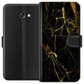 Miniatyrbillede 1 af 3: Samsung Galaxy A3 (2017) Tegnebogsetui Marmor Sort & Guld