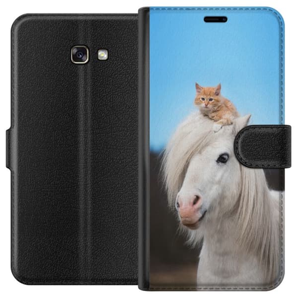 Samsung Galaxy A3 (2017) Lompakkokotelo Hevonen & Kissan