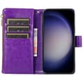 Miniatyrbilde 2 av 2: DoubleFlip Zipper 9-kort Samsung Galaxy S23 Ultra - Lilla