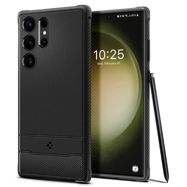 Spigen Rugged Armor cover Samsung Galaxy S23 Ultra - Sort