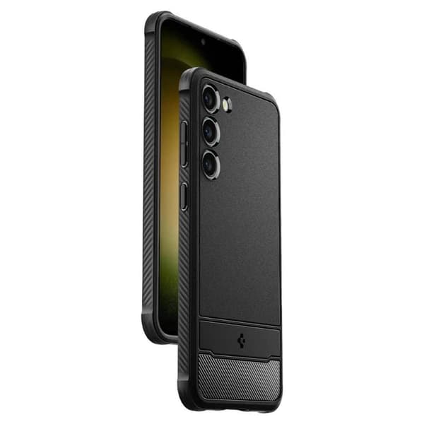 Spigen Rugged Armor kuori Samsung Galaxy S23 - Musta