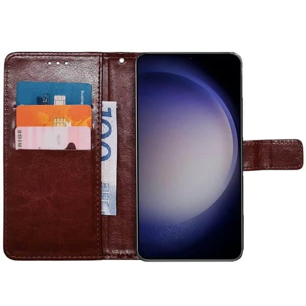 Wallet cover 3-kort Samsung Galaxy S23 - Brun
