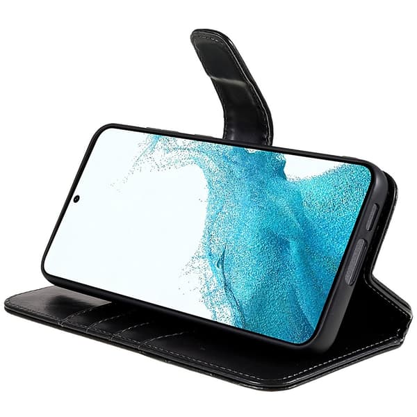 Nordic Covers Samsung Galaxy S23 Kotelo MagLeather Raven Black