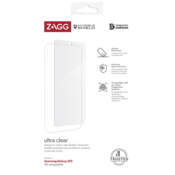 ZAGG InvisibleShield Samsung Galaxy S23 Näytönsuoja Ultra Clear