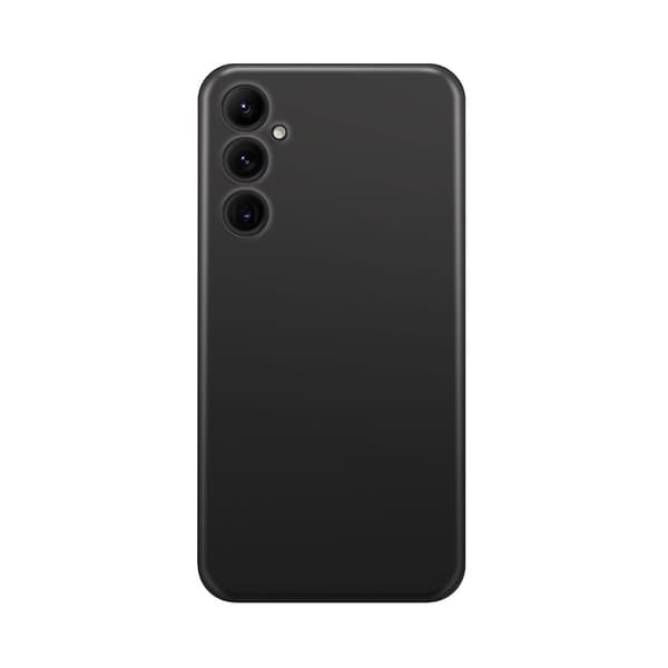XQISIT Samsung Galaxy A14 Kuori Silicone Case Musta