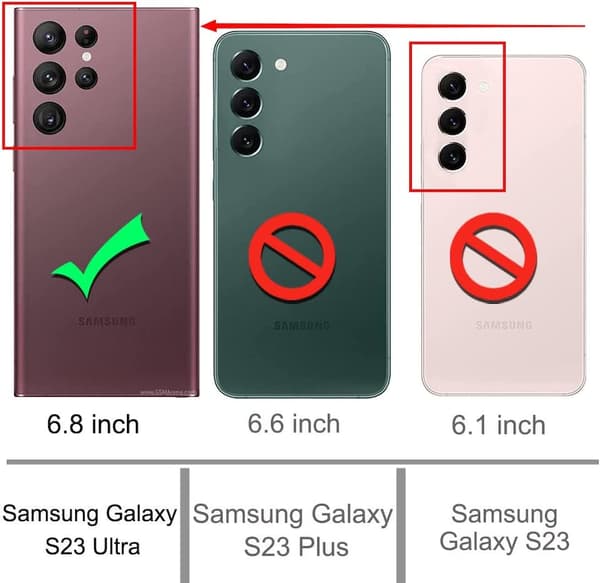 Samsung Galaxy S23 ultra gennemsigtig TPU taske