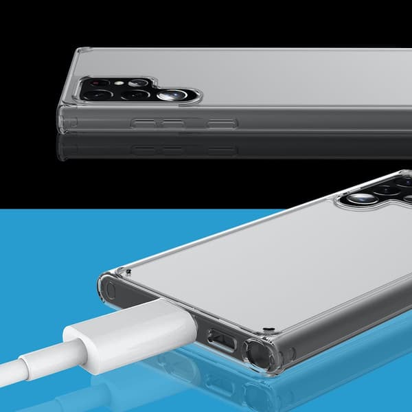 Samsung Galaxy S23 ultra gennemsigtig TPU taske