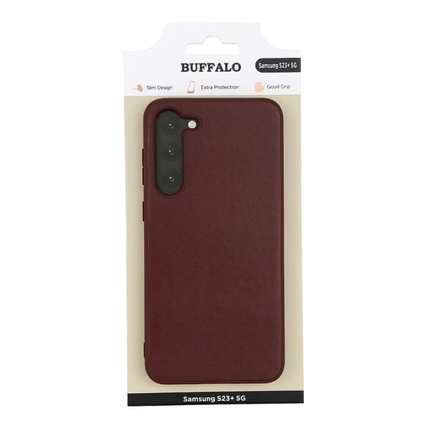 Buffalo Samsung Galaxy S23 Plus Kuori PU Ruskea