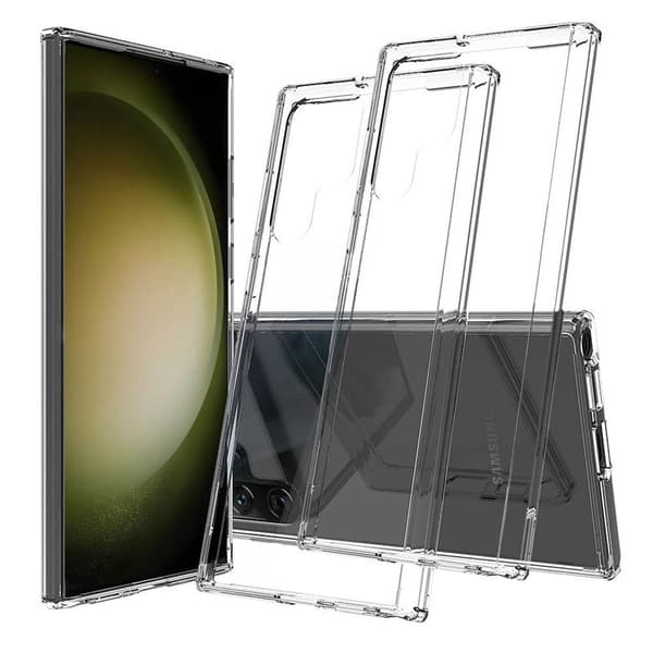 2-Pack silikon skal transparent Samsung Galaxy S23 Ultra