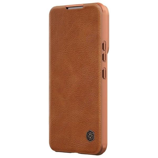 Nillkin Qin Pro läppäkotelo Samsung Galaxy S23 - Ruskea