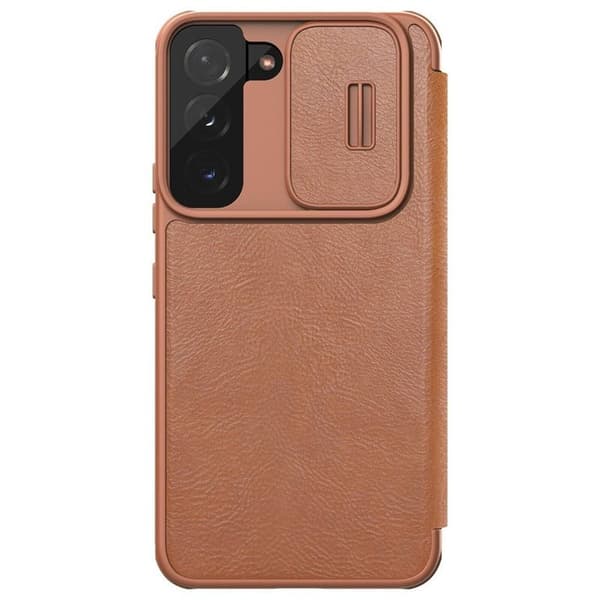 Nillkin Qin Pro läppäkotelo Samsung Galaxy S23 - Ruskea