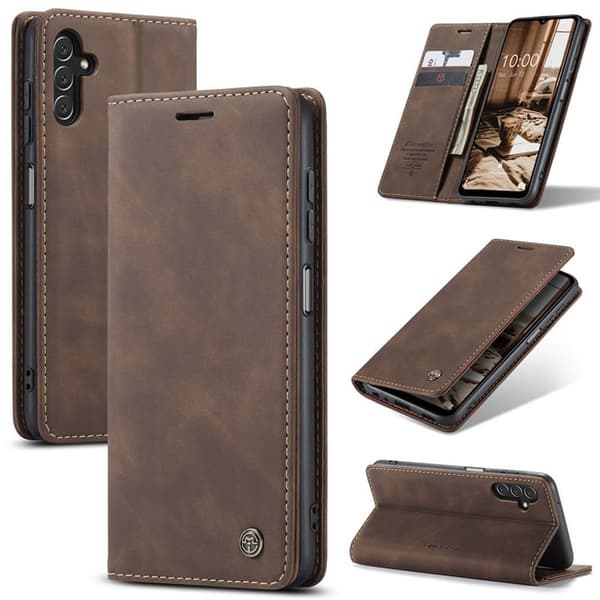 CaseMe Smart Magnet FlipCase Samsung Galaxy A34 5G - Coffee