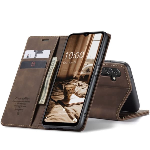 CaseMe Smart Magnet FlipCase Samsung Galaxy A34 5G - Coffee
