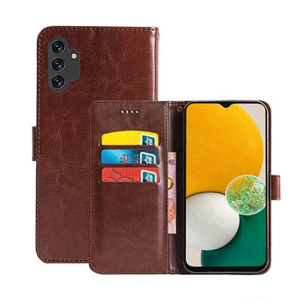 Mobil lommebok 3-kort Samsung Galaxy A34 5G - Brun