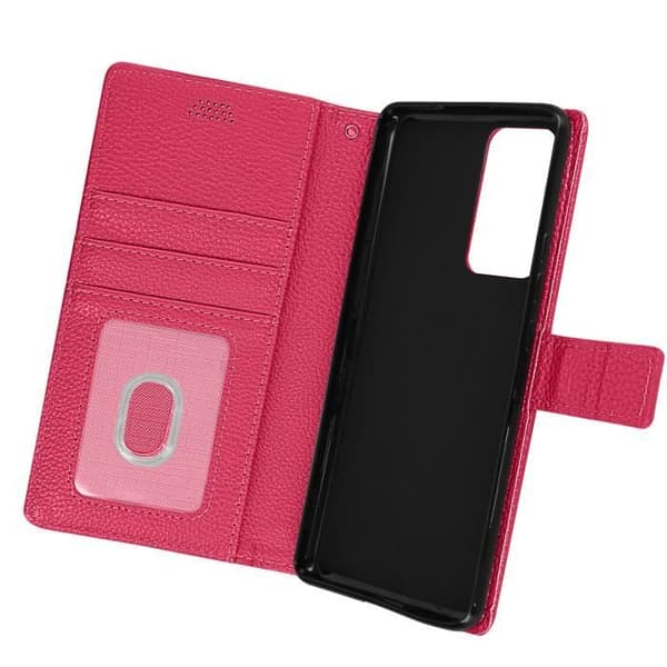 Skal - AVIZAR - Xiaomi 12 och 12X - Läderimitation - Rosa - Videostöd