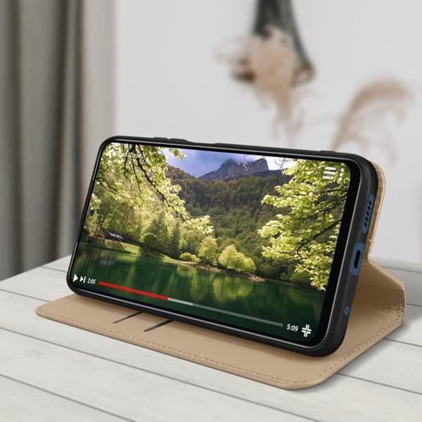 Fodral - Xiaomi - Redmi Note 11/11s - Plånbok - Videostöd - Guld
