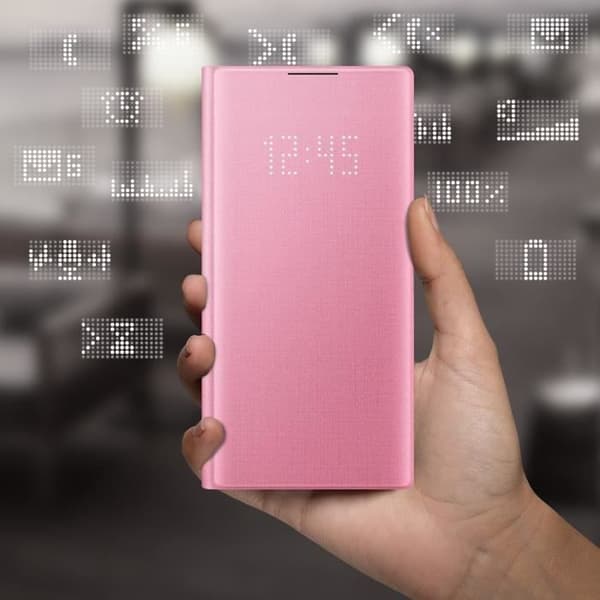 Hus - Samsung - Galaxy Note 10 - Kortfodral - LED View Cover - Rosa