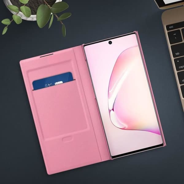 Hus - Samsung - Galaxy Note 10 - Kortfodral - LED View Cover - Rosa