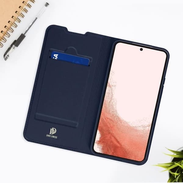 Samsung Galaxy S22 Plus Fodral - DUX DUCIS - Korthållare Stativ Funktion - Blå