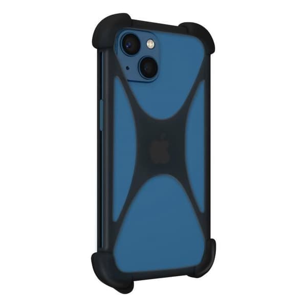 Smartphone-fodral - Universell - Silikon-gel - Stötabsorberande - 6.7 tum - Svart