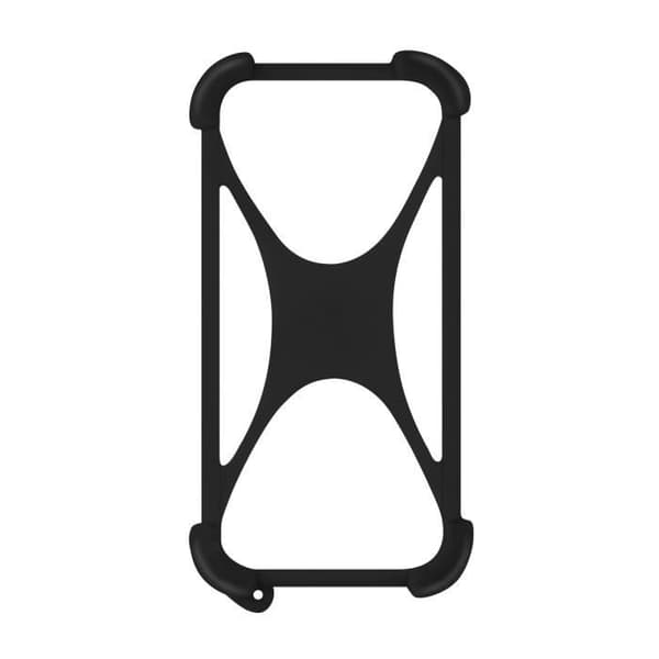 Smartphone-fodral - Universell - Silikon-gel - Stötabsorberande - 6.7 tum - Svart