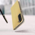 Miniatyrbild 4 av 4: Samsung Galaxy S22 Plus skal - FORCELL - Luna Book Gold - Kortförvaring - Videostöd - Gul