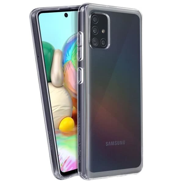 Coque - Samsung - Galaxy A71 - Hård skydd - Ultraf thin - Transparent vit