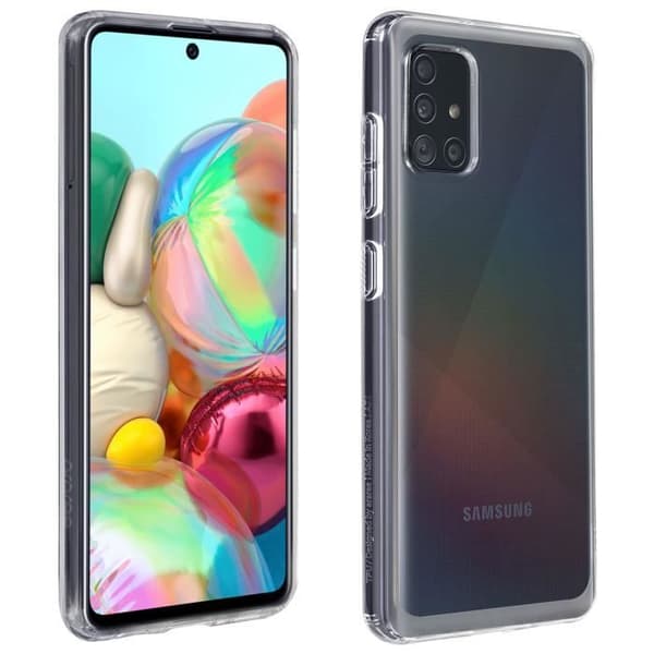 Coque - Samsung - Galaxy A71 - Hård skydd - Ultraf thin - Transparent vit